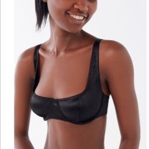 UO Christina Underwire Satin Balconette Bra
